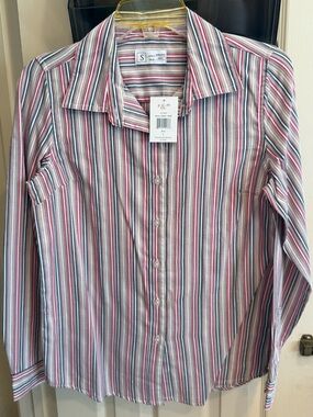 NWT - Shiela Striped Button-Up Shirt | Small